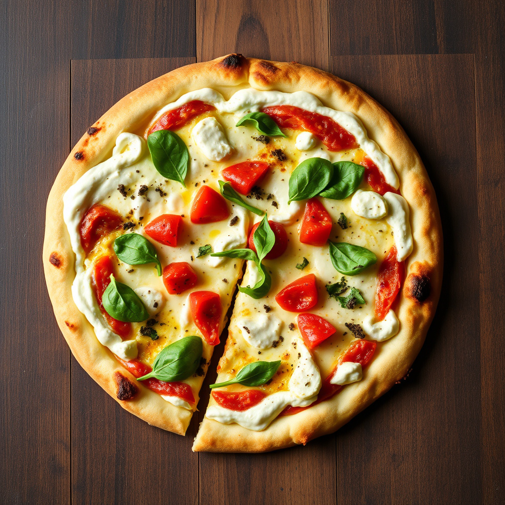 Hvit pizza med artisjokk på 10 minutter