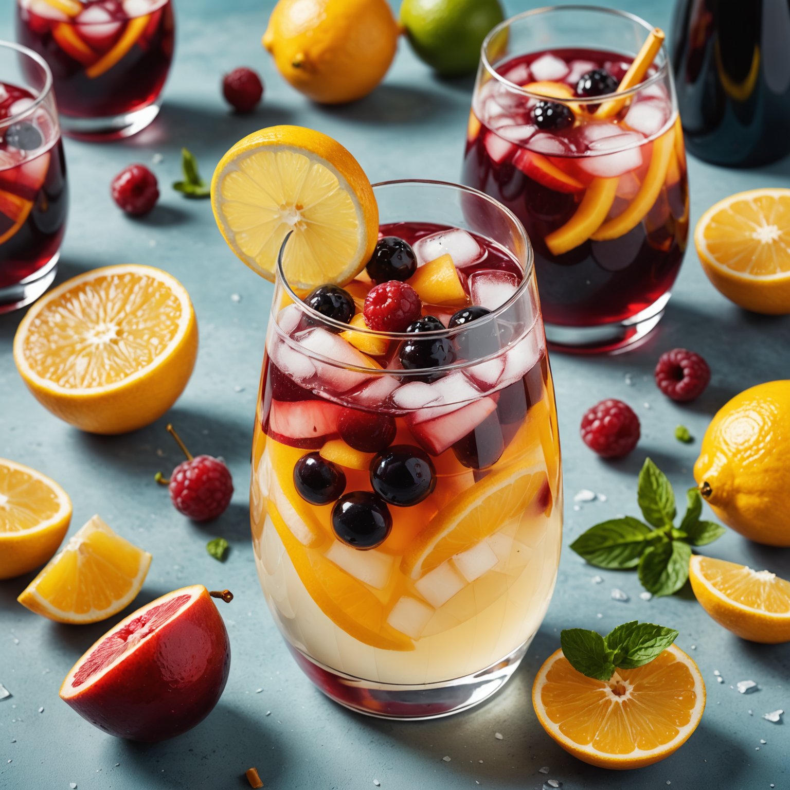 Forfriskende Sangria Blanco med hvitvin og frukt