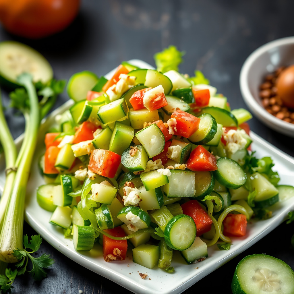 Agurksalat med selleri