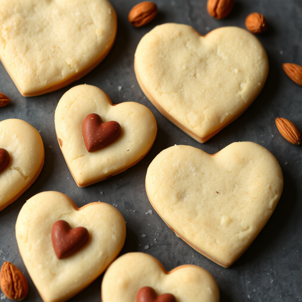 Almond Heart Cookies