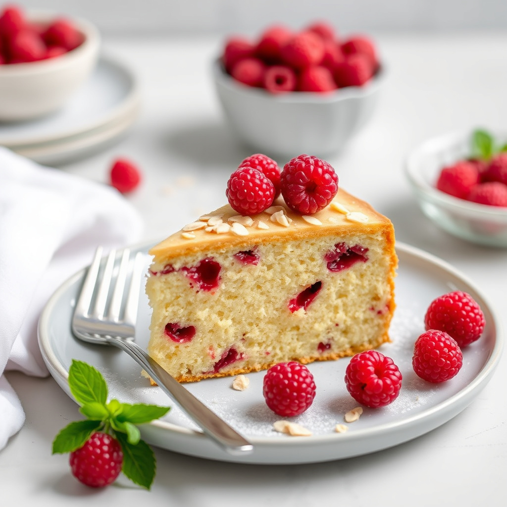 Almond Lingonberry-kake