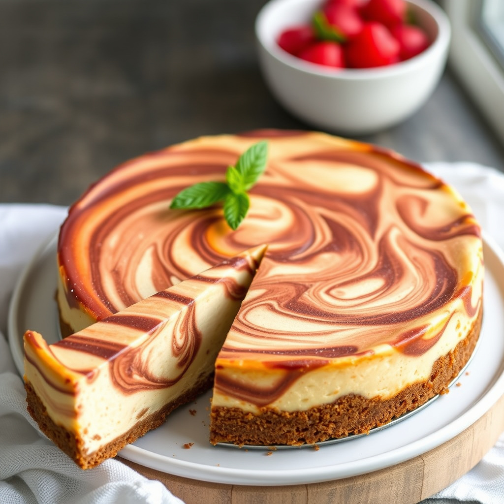 Amys fantastiske marmorerte ostekake