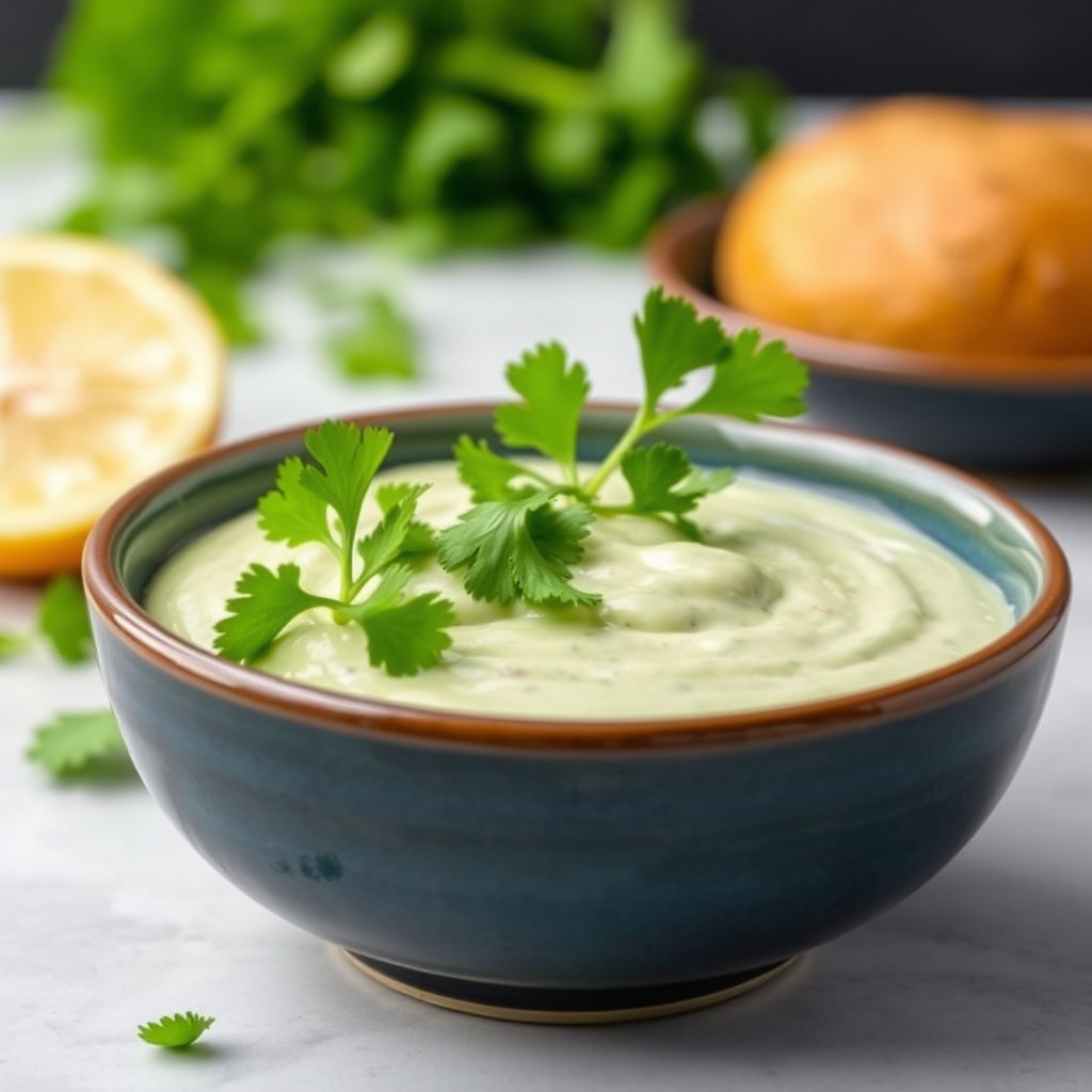 Amys koriandersaus med krem