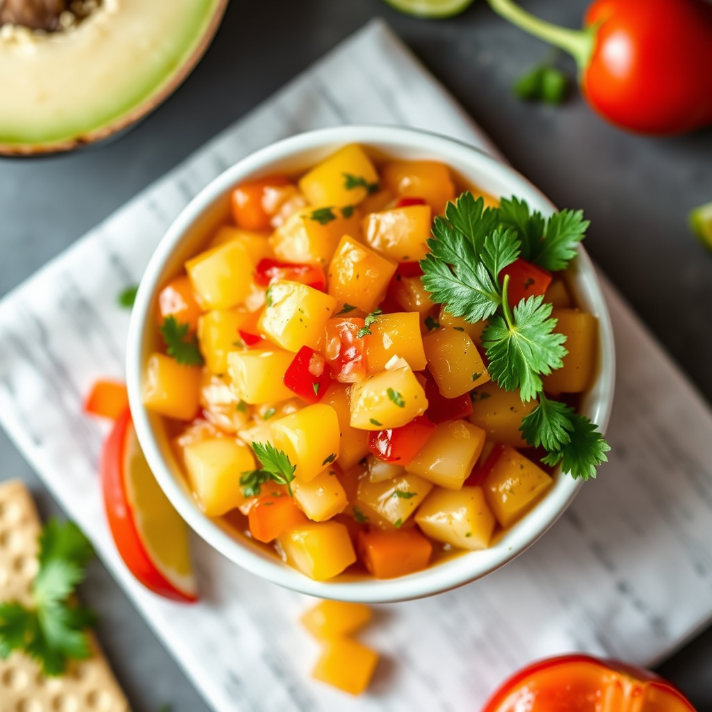 Frisk ananas- og habanerosalsa