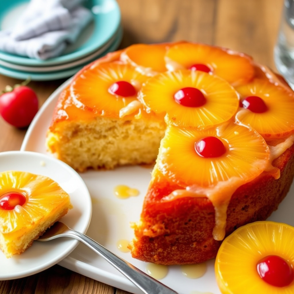 Ananas-kake opp-ned III