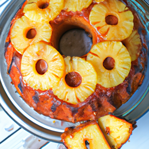 Ananas-kake opp-ned VII
