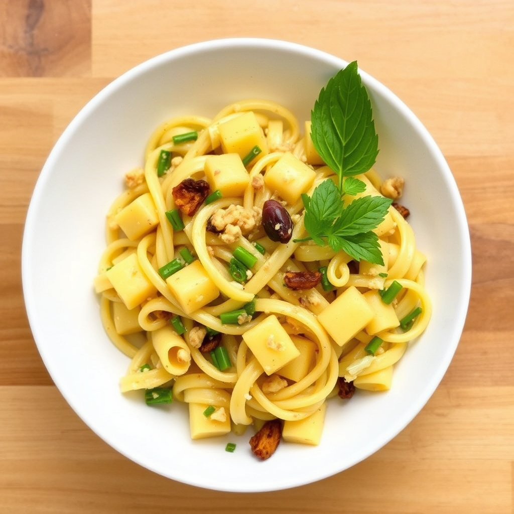 Pasta med ananas og artisjokk