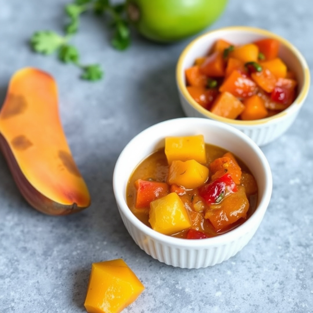 Ananas- og papayachutney