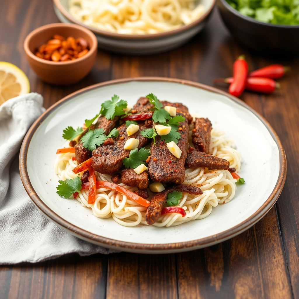 Ancho- og kakao-kjøtt av storfe