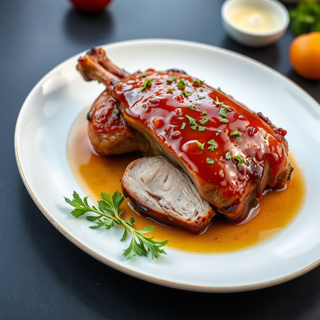 And med aprikosglasur and