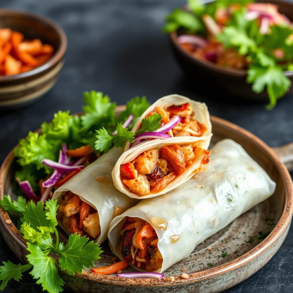 Andedans med krydret coleslaw