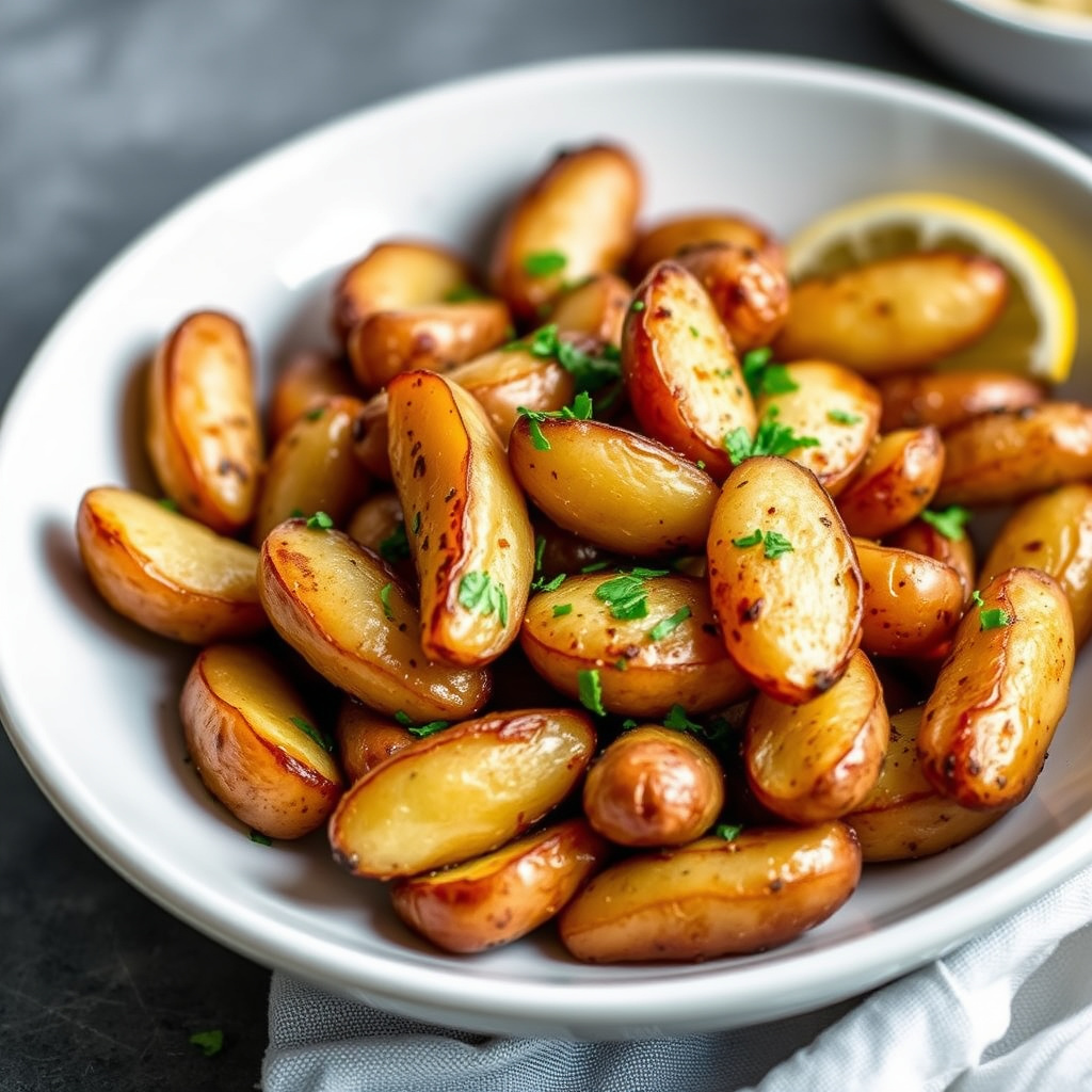 Andefett Fingerling-poteter