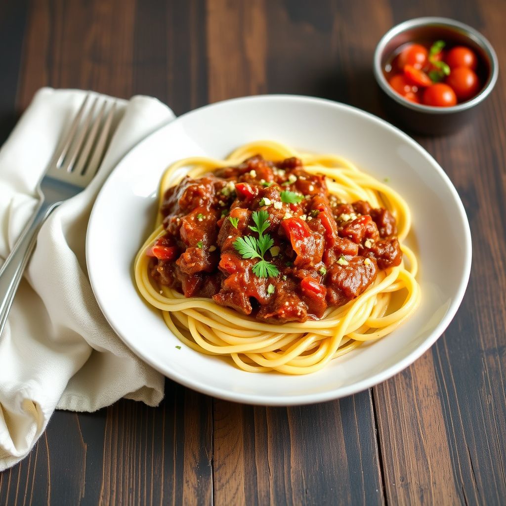 Andres gang med kjøttsaus til pasta
