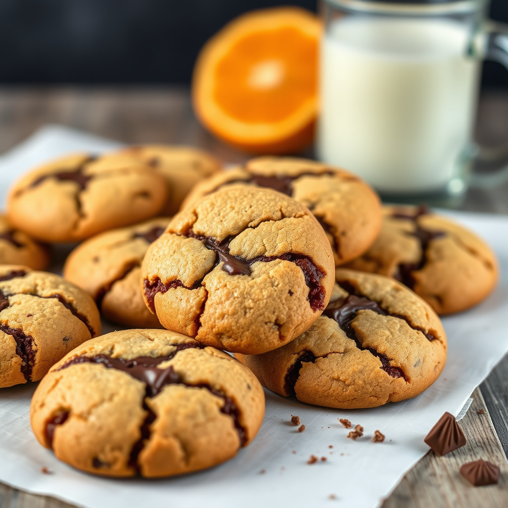 Appelsin- og sjokoladekjeks