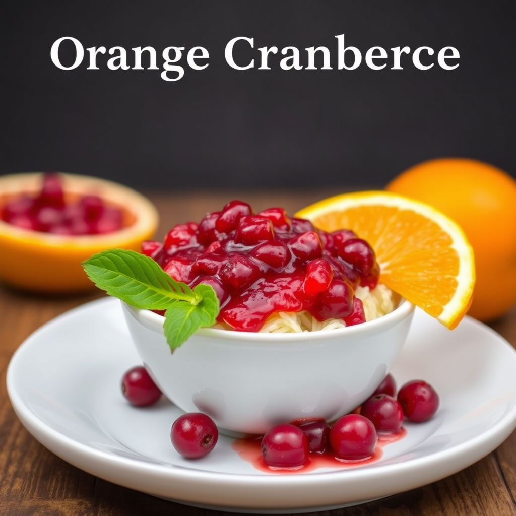 Appelsin- og tranebærsaus