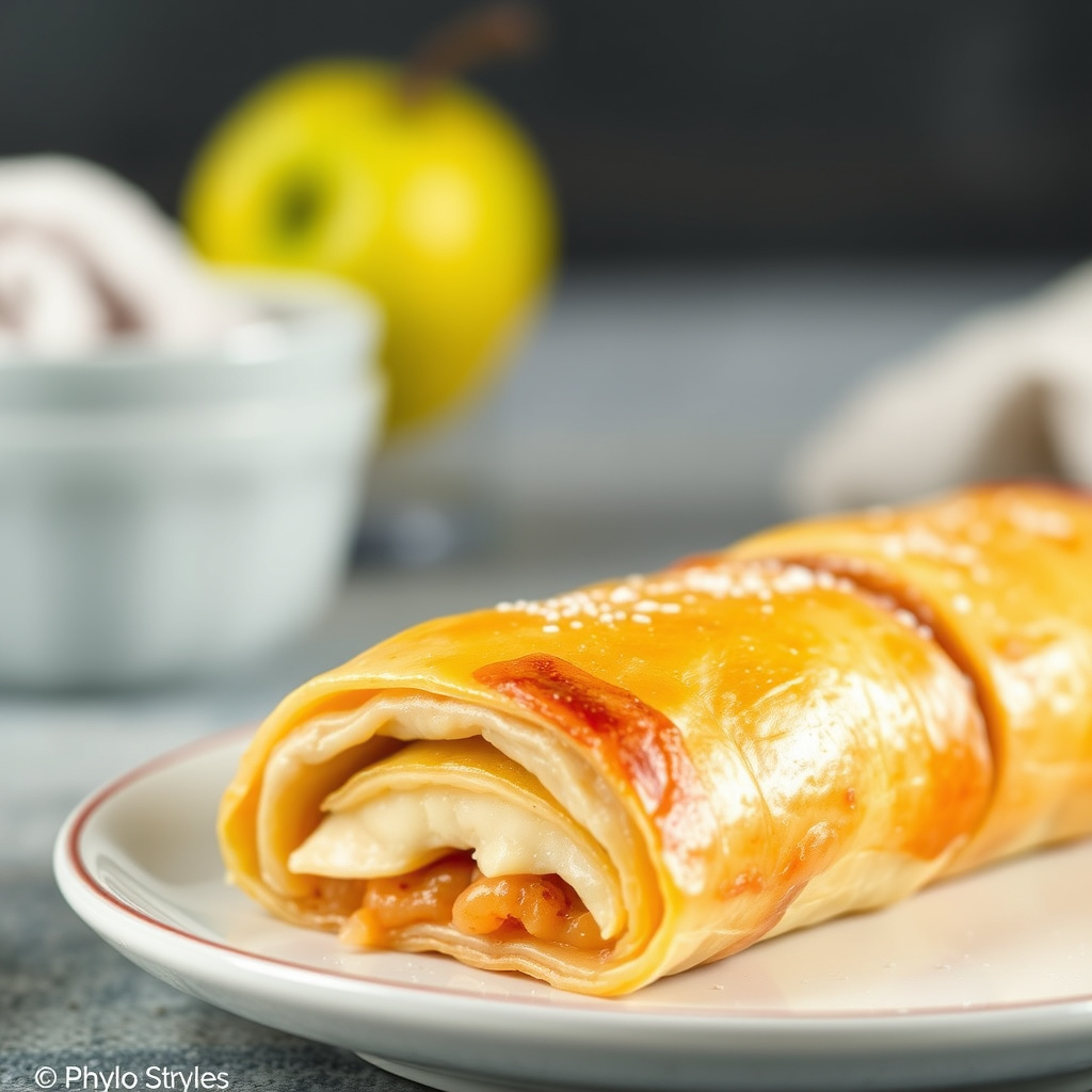 Apple Phyllo Strudel
