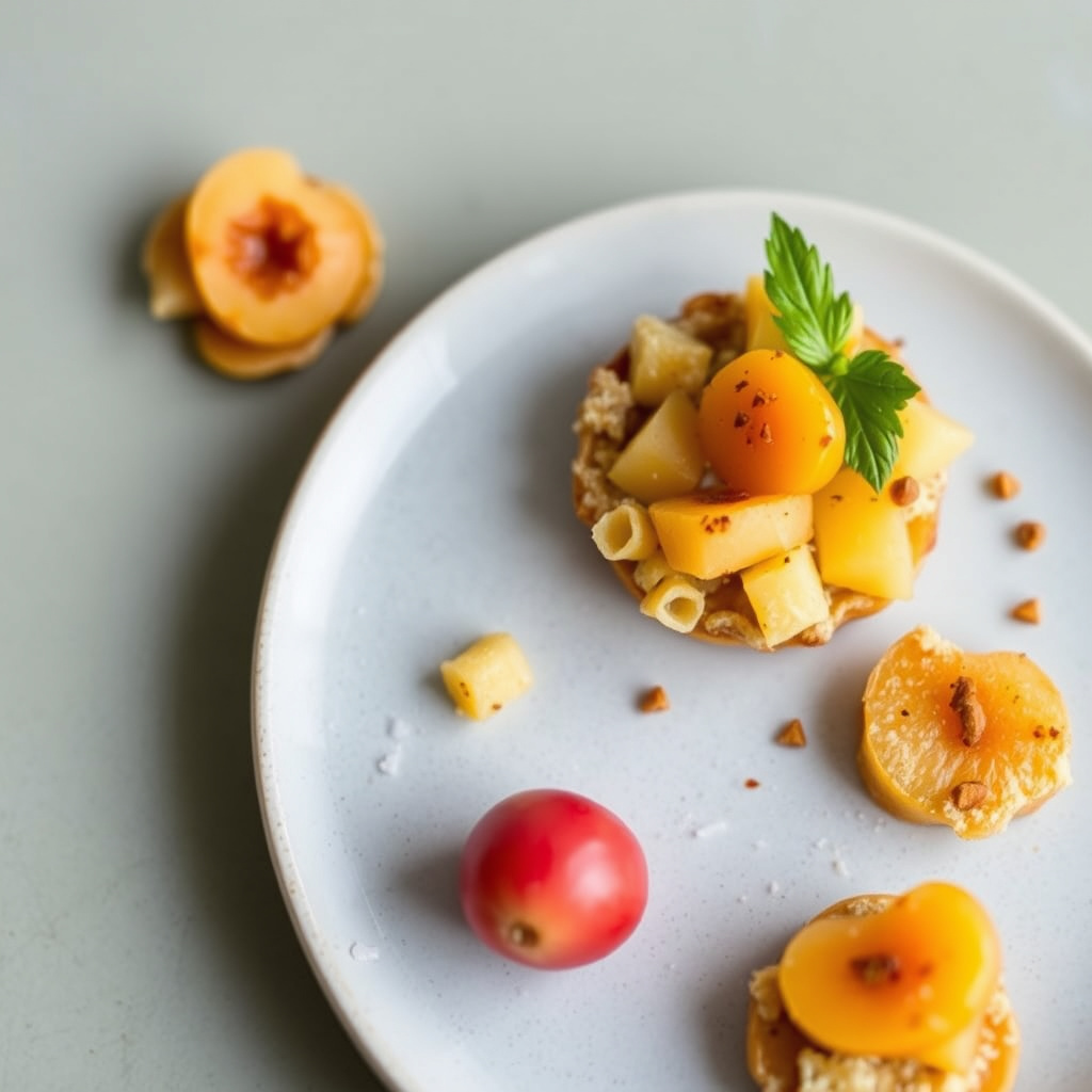 Aprikos- og ananas-crumble