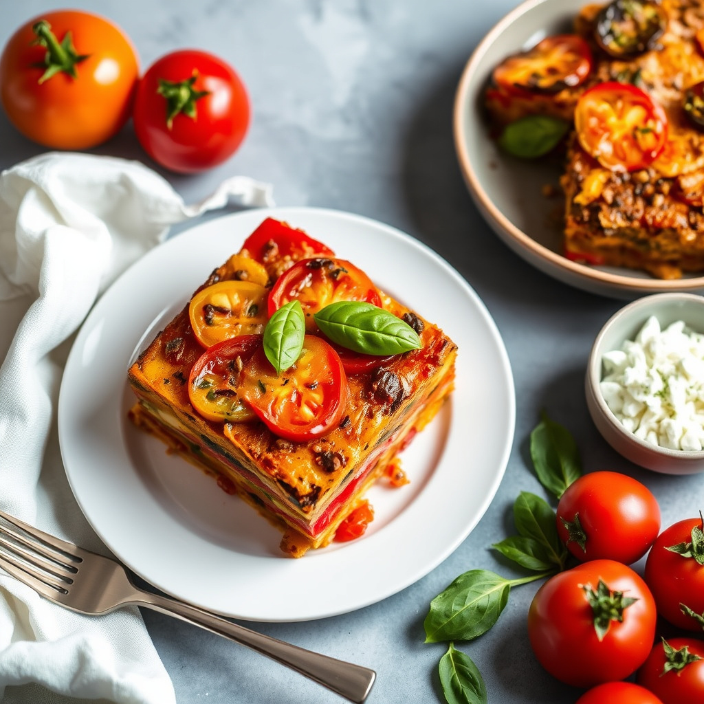 Terrine av arvetomater med urter