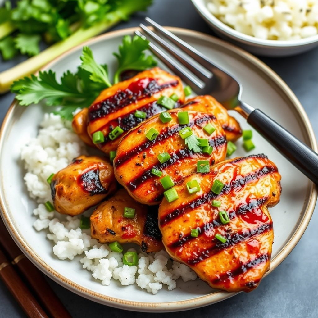 Asiatisk grillet kylling