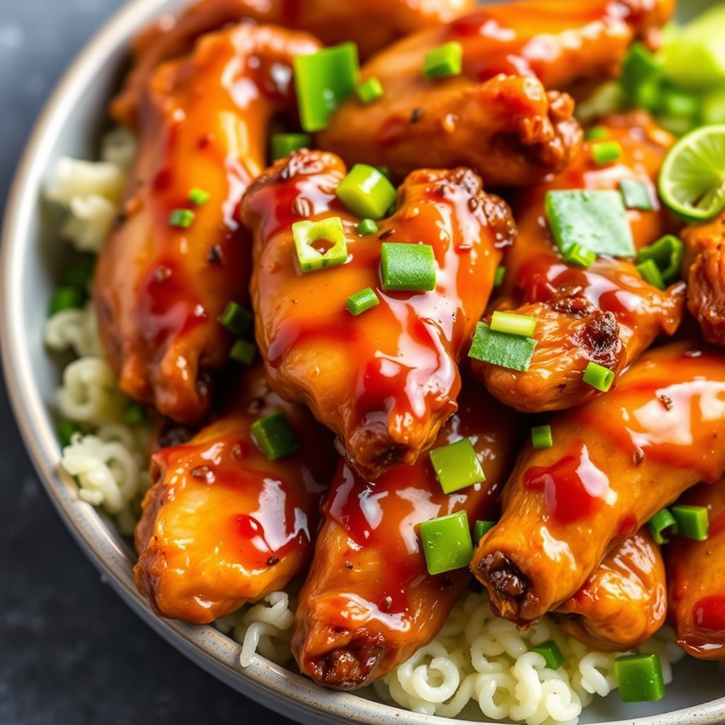 Asiatiske glazed wings