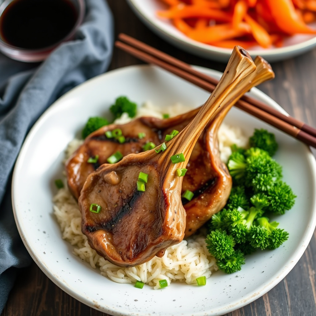 Asiatiske lammekoteletter