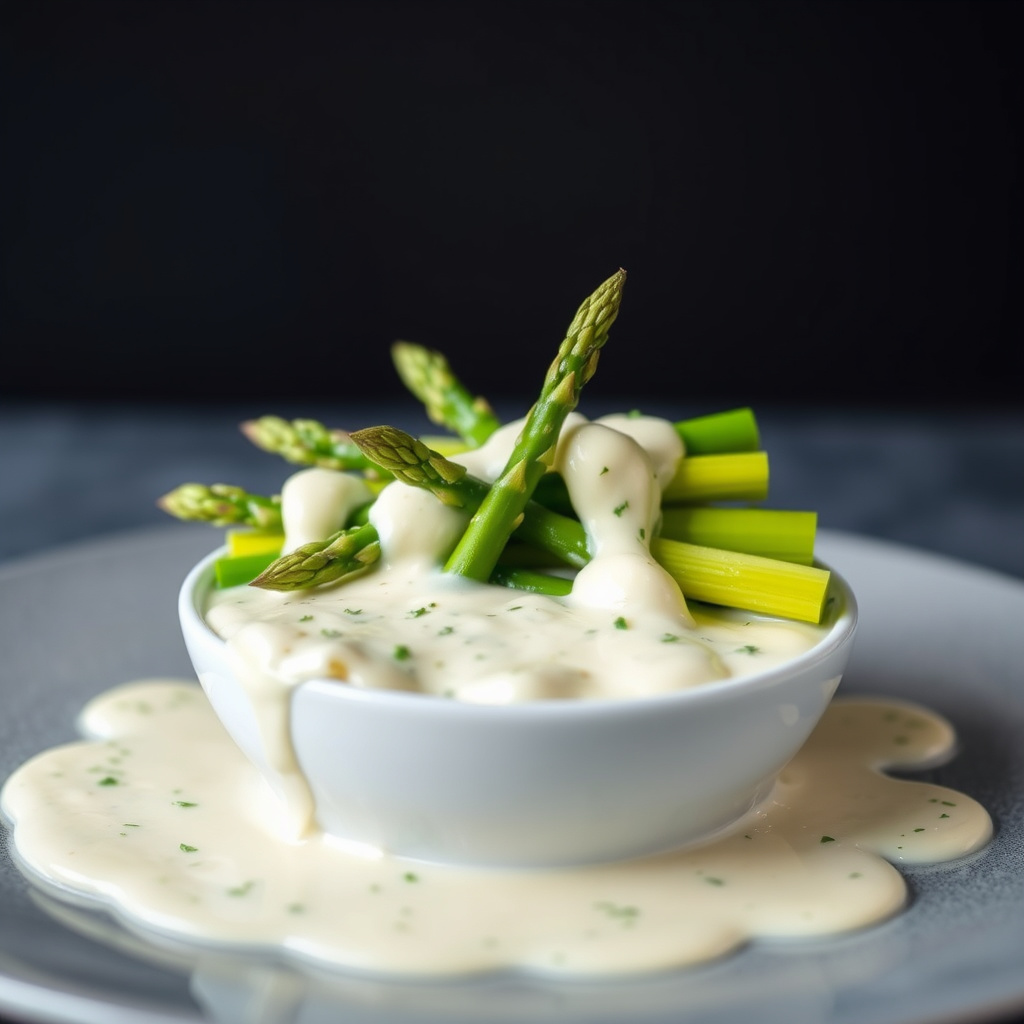 Asparges med kremet saus