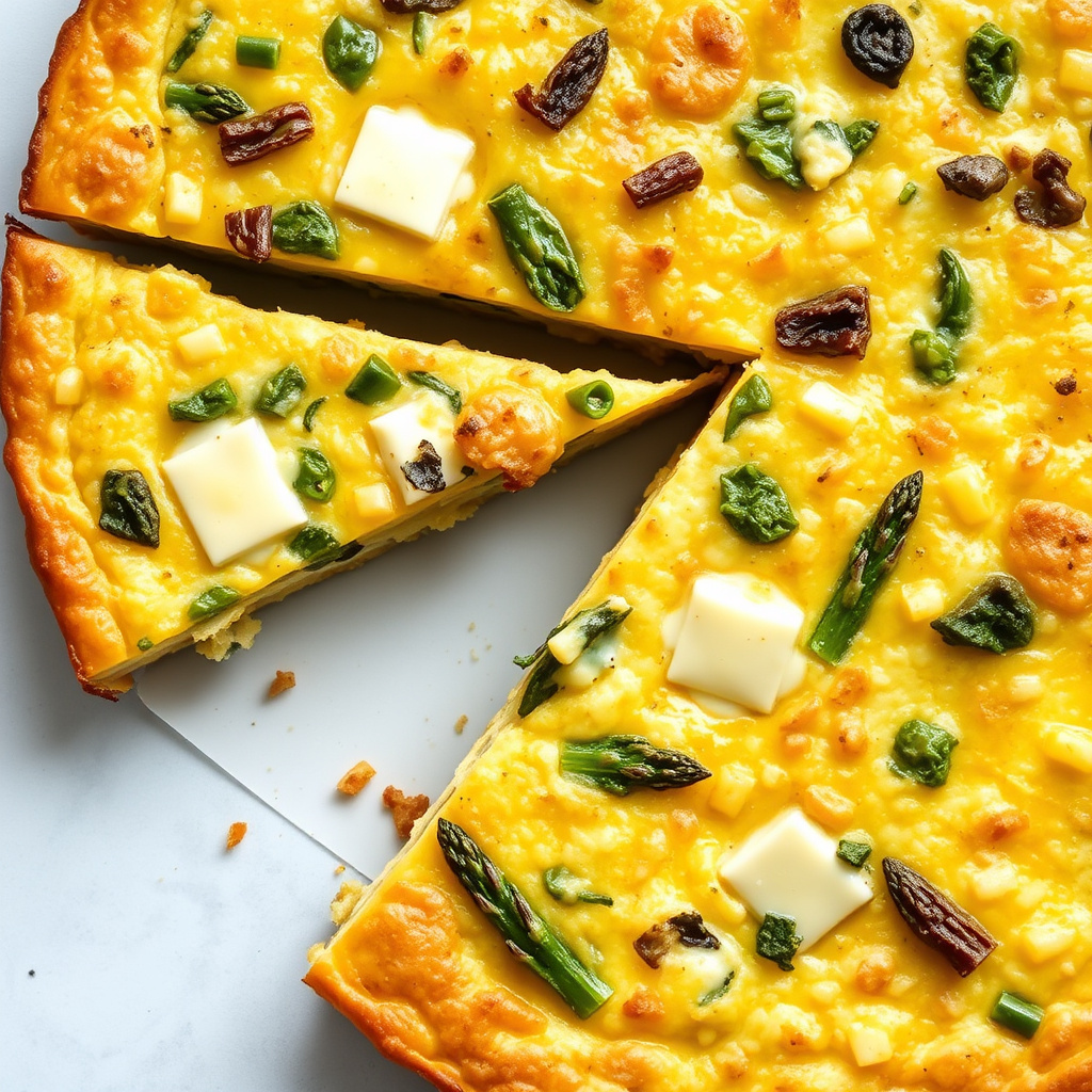 Asparges- og Jack-ostefrittata