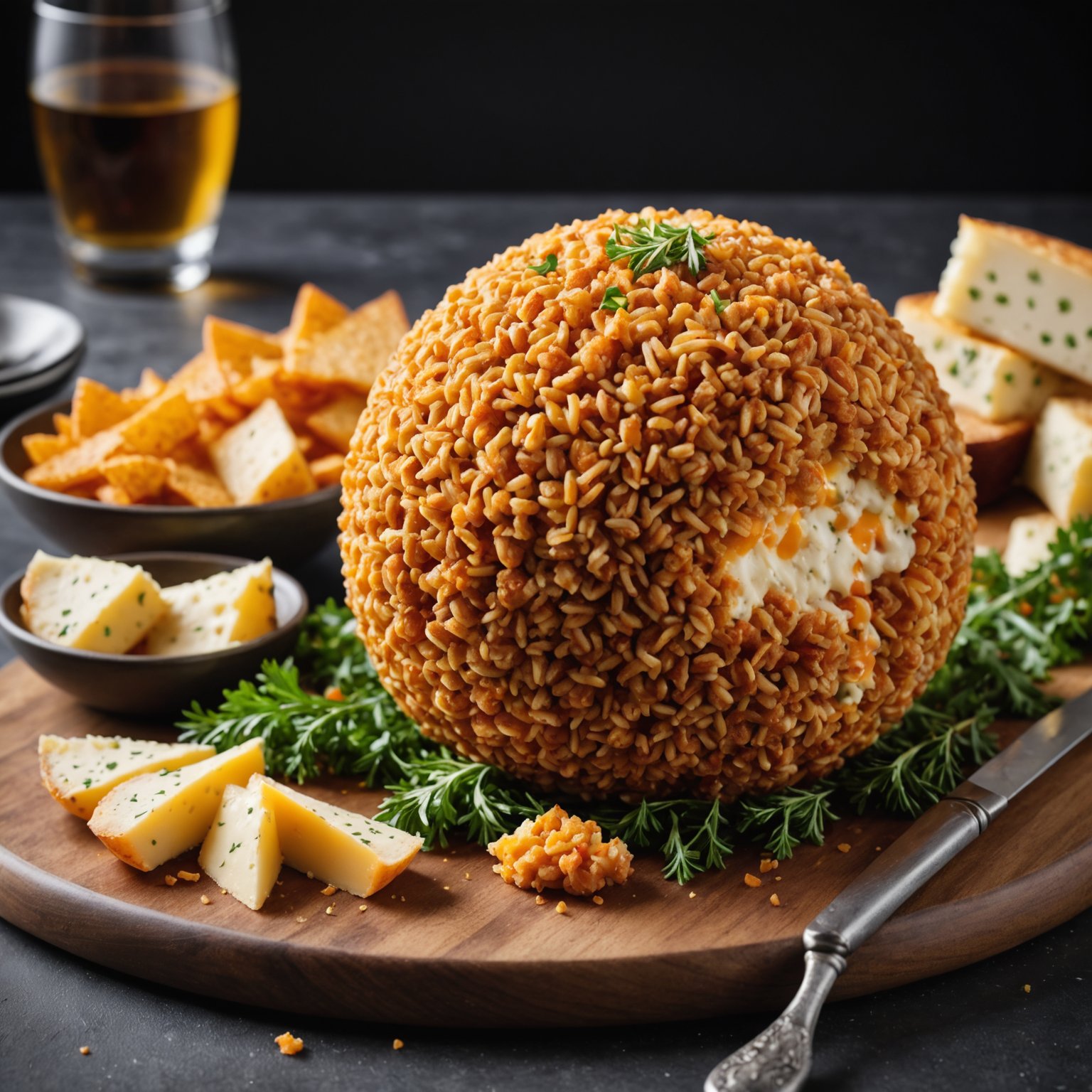 Kremet osteball med jalapeño og storfekjøtt