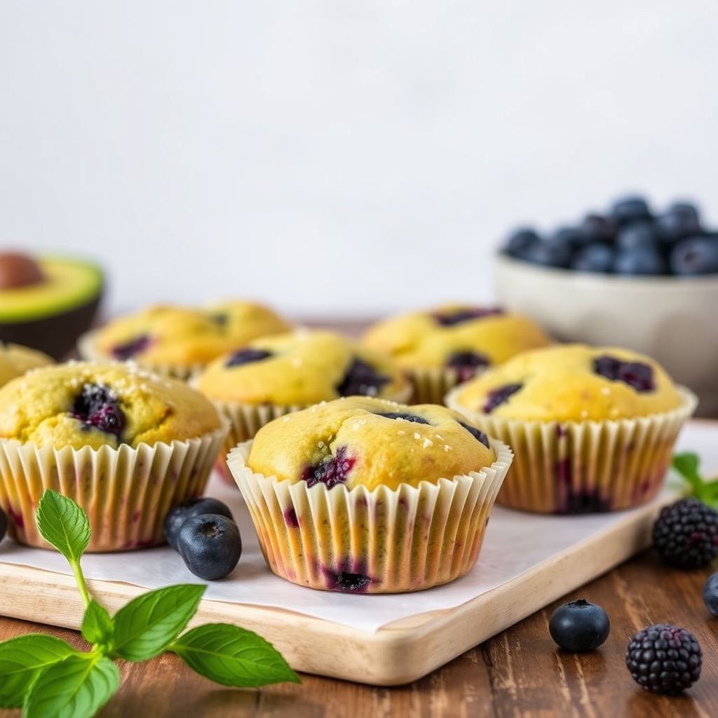AVOCADO-BLÅBÆRMUFFINS (Sponset)