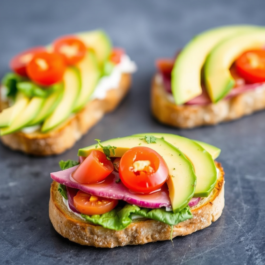 Avocado BLT-toast