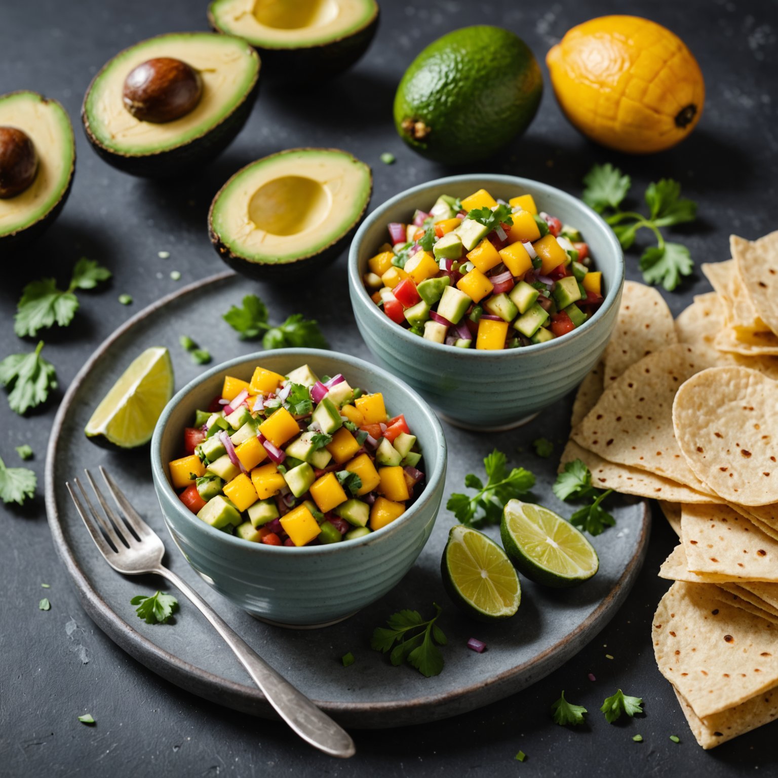 Frisk avokado- og mangosalsa