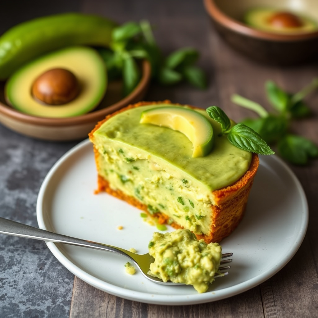 Avokadoflan med maisrelish