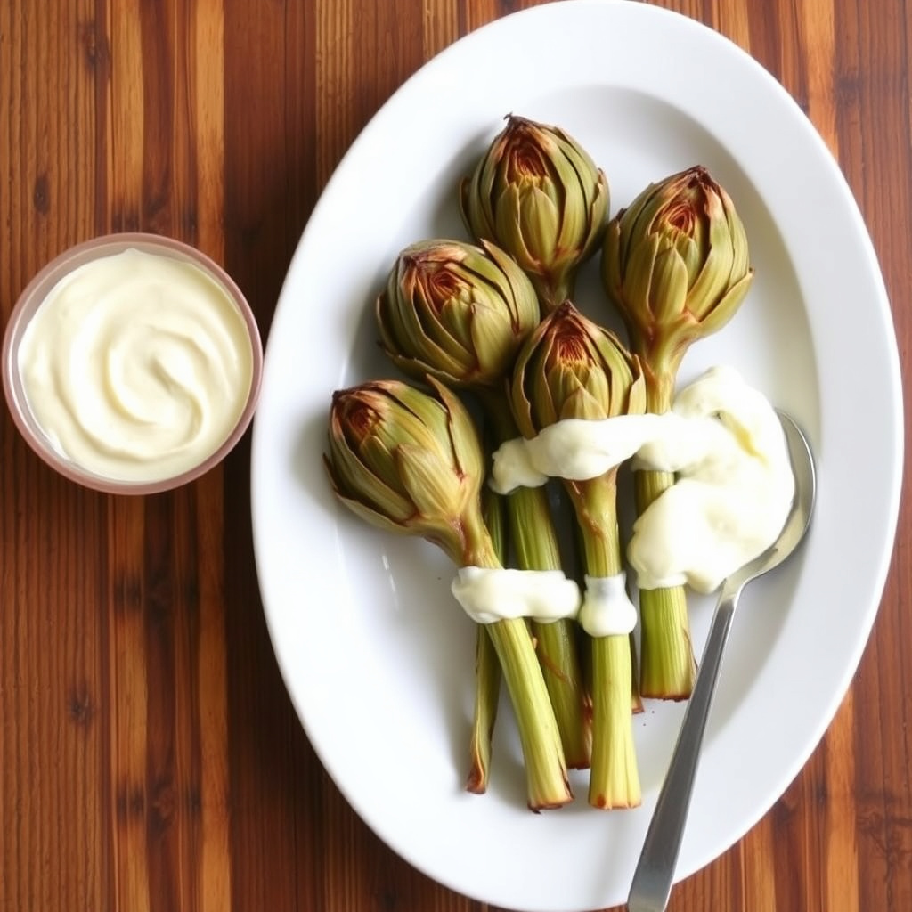 Baby artisjokker med aioli