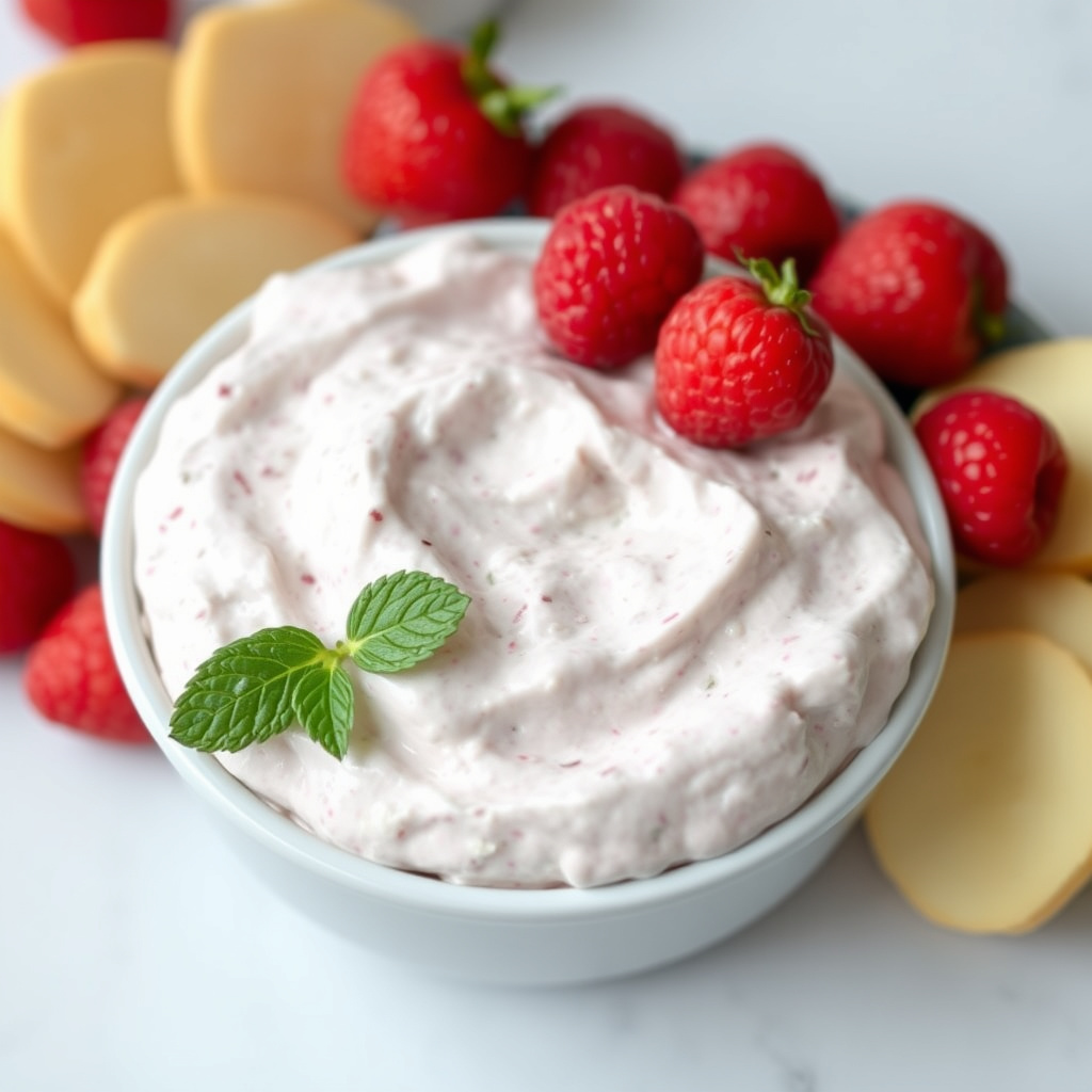 Baby Shower Bringebærdip