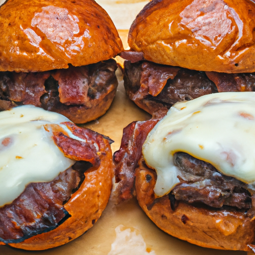 Baconinnpakkede hamburgere