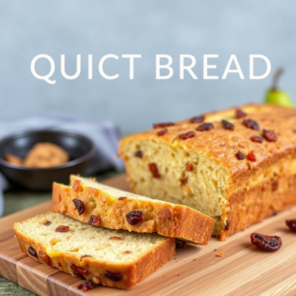 Hurtigbrød med bacon, cheddar og pære