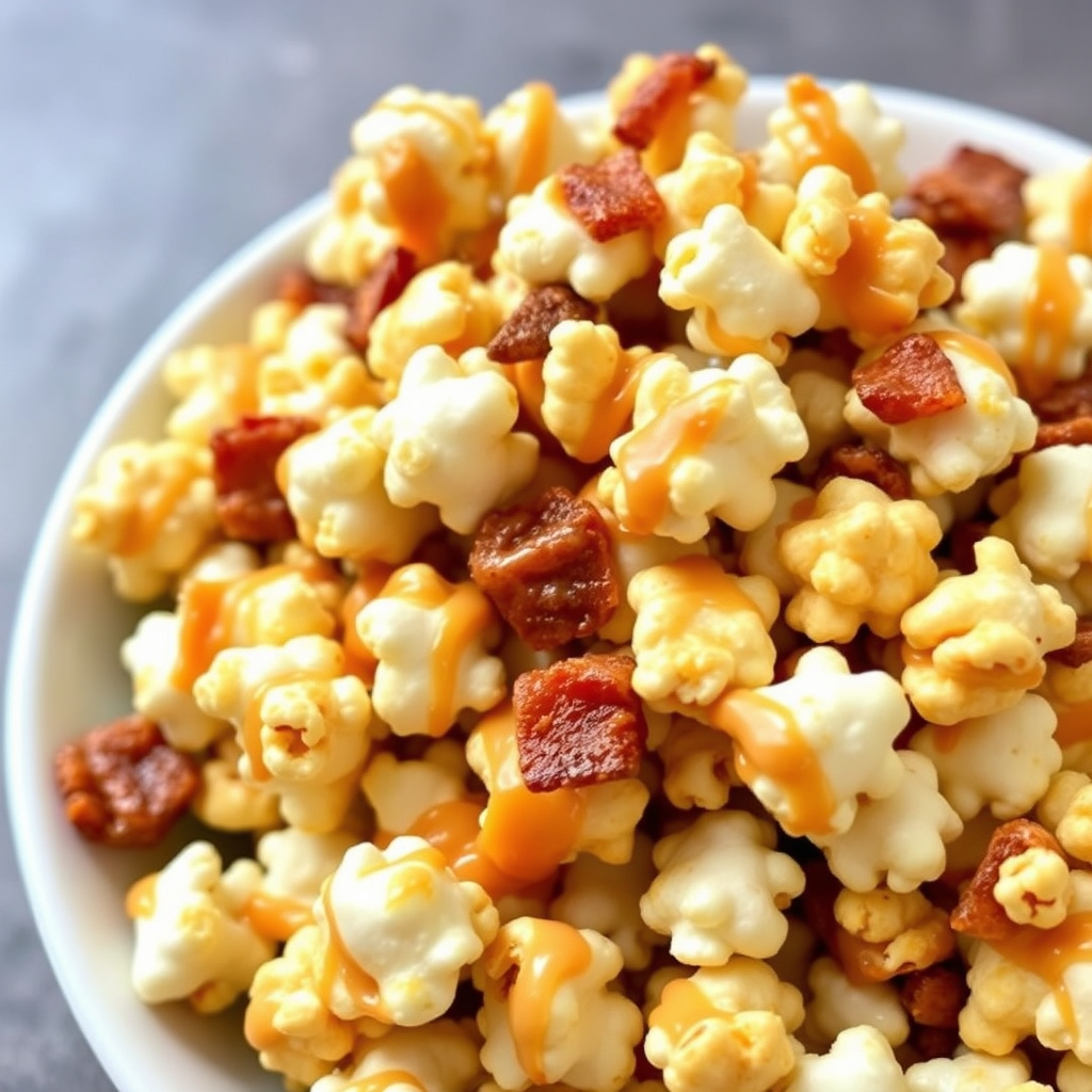 Baconsukkerkaramellpopcorn