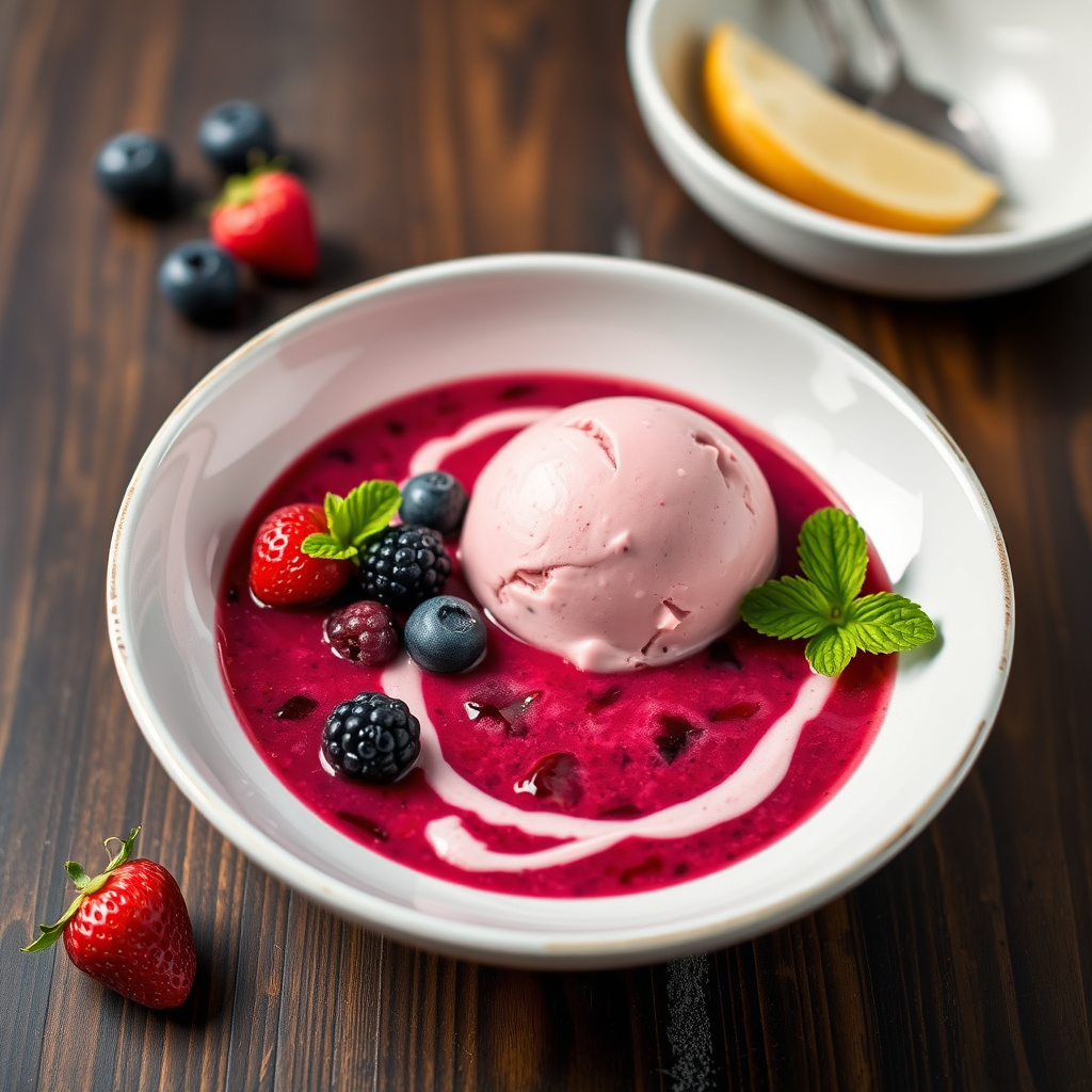 Bær- og gelatosuppe