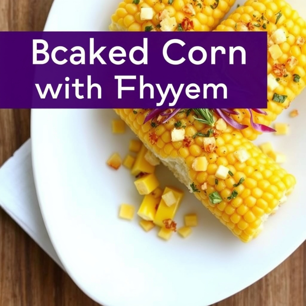 Bakt mais med timian