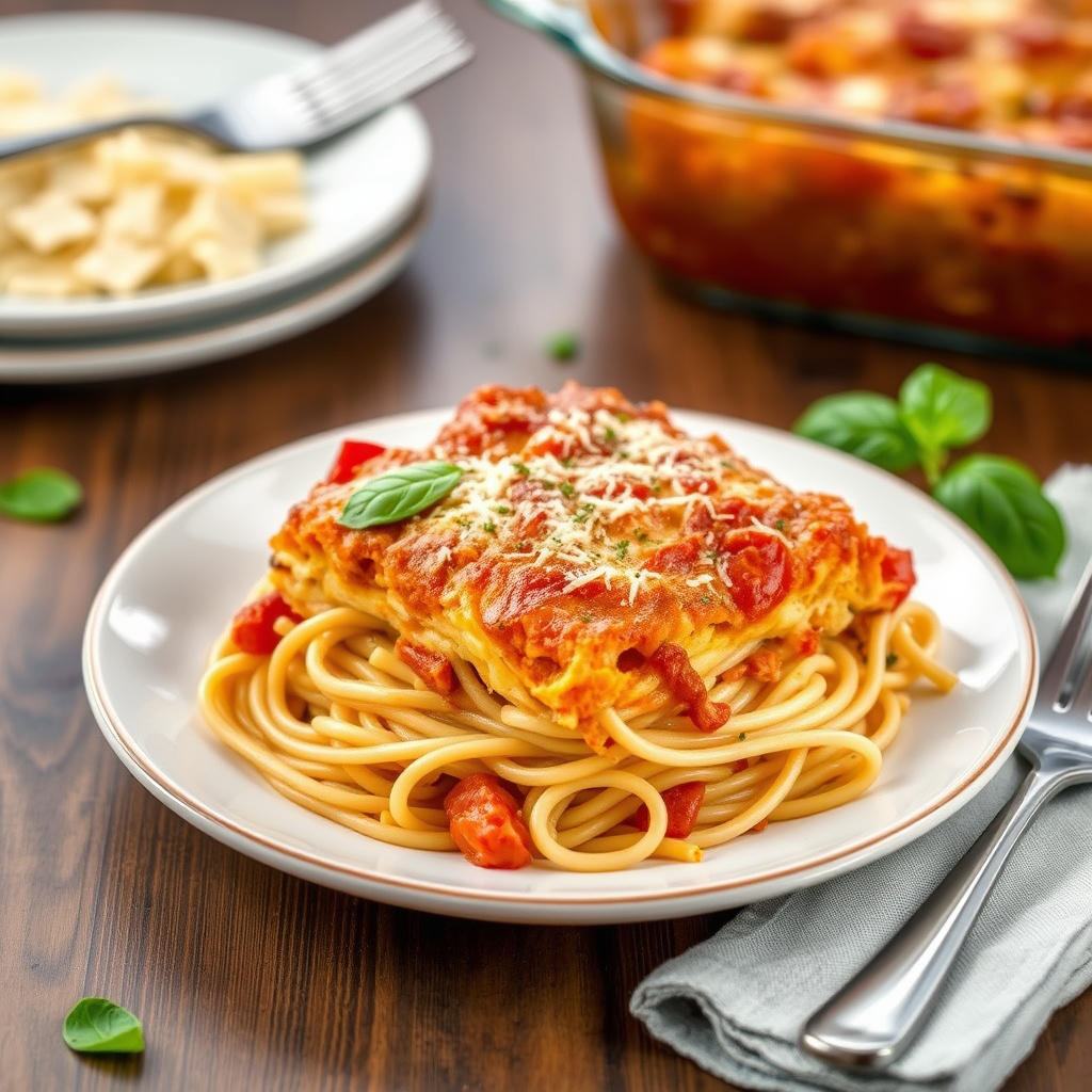 Bakt spaghetti