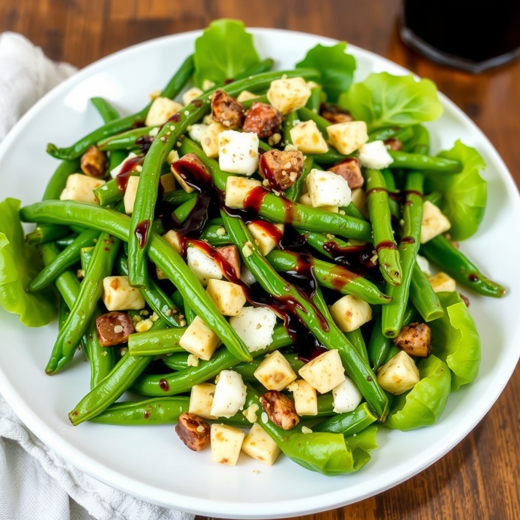 Balsamicosalat med grønne bønner