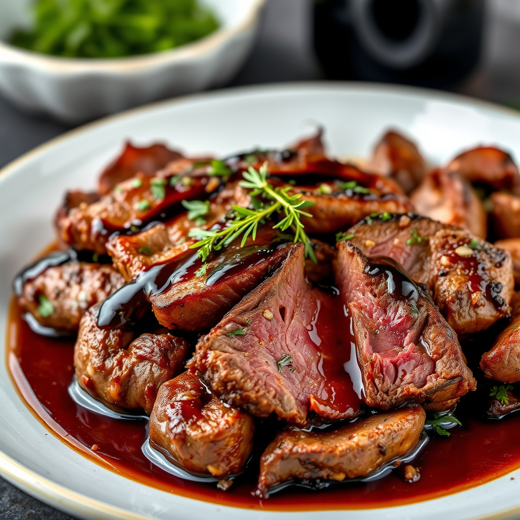 Balsamico-ovnsbakt storfekjøtt