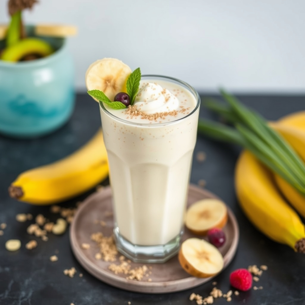 Banan-kokospudding-smoothie