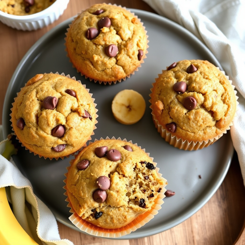 Banan- og chipsmuffins II