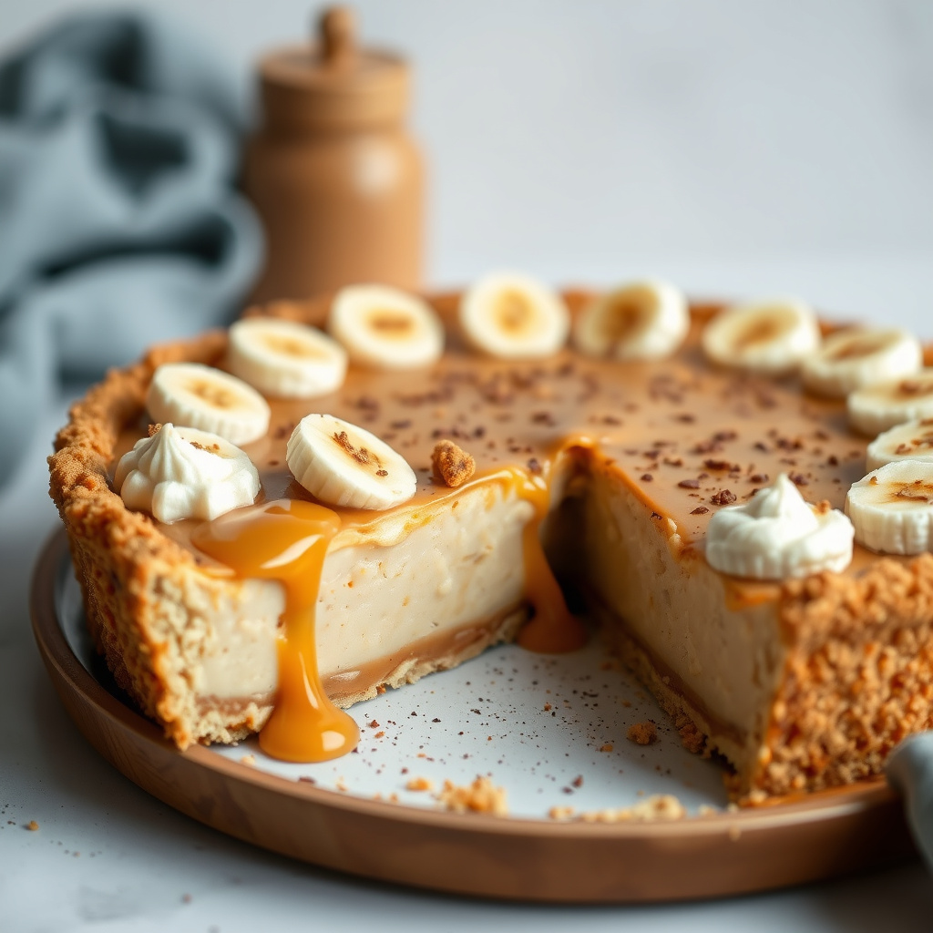 Banan- og Dulce de Leche-pai (Banan-karamellpai)
