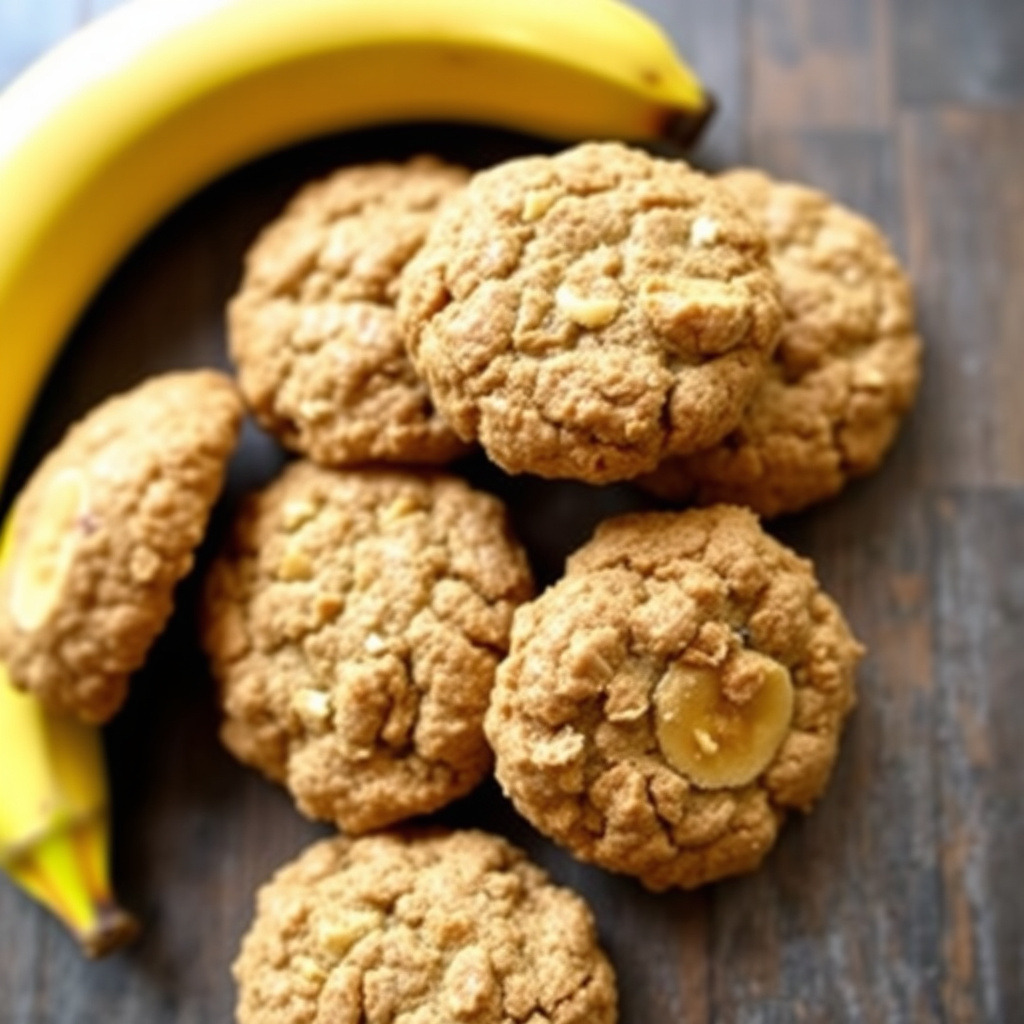 Banan- og havrekjeks