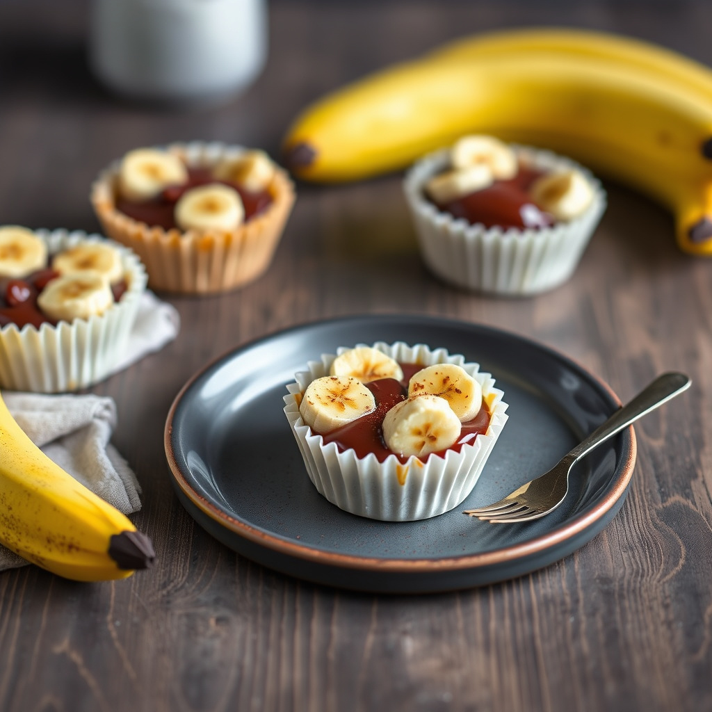 Bananterter med sjokoladekrem