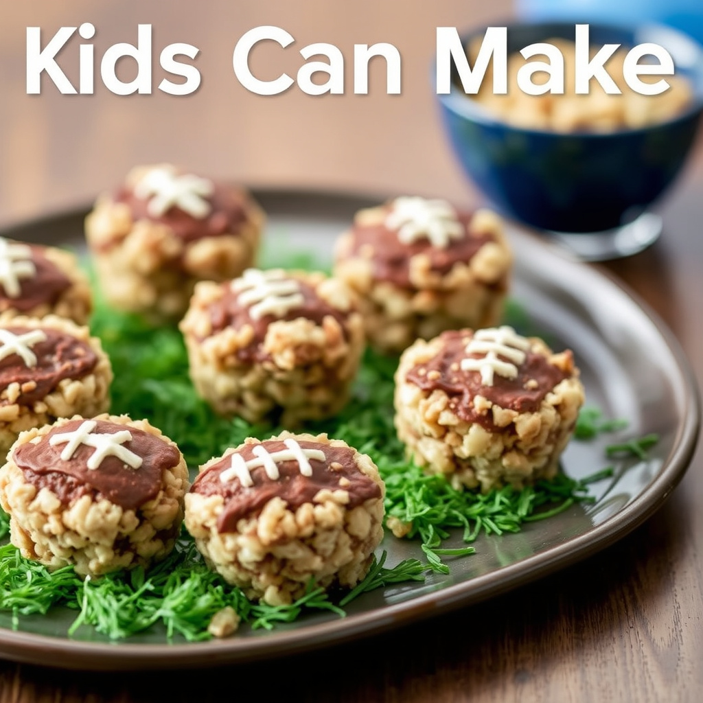 Barn kan lage: Fotballkakao-krispy rice-kaker