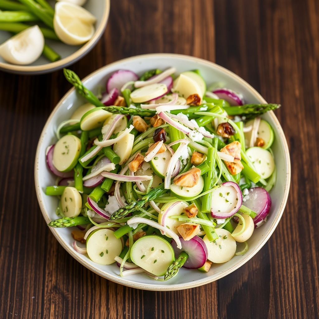Barresalat med asparges