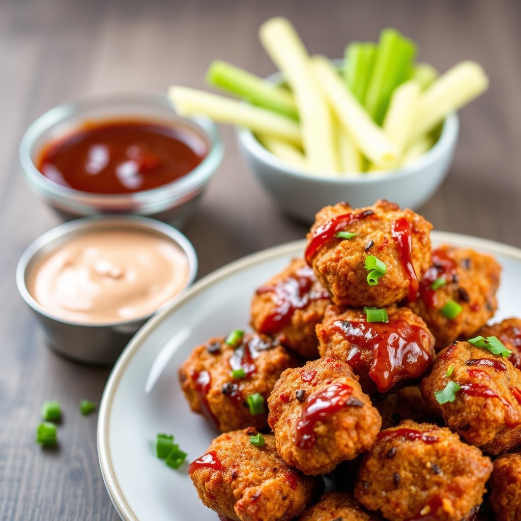 BBQ-glaserte kyllingnuggets